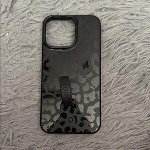 Loopy Case Black and Gray Leopard Phone Case